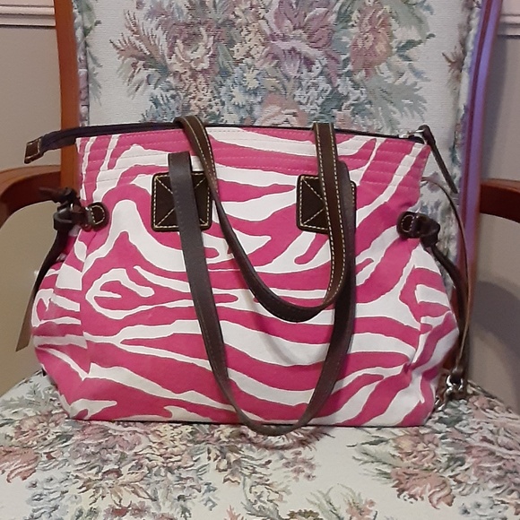 Dooney & Bourke Canvas & Leather Shoulder Bag - Picture 3 of 15